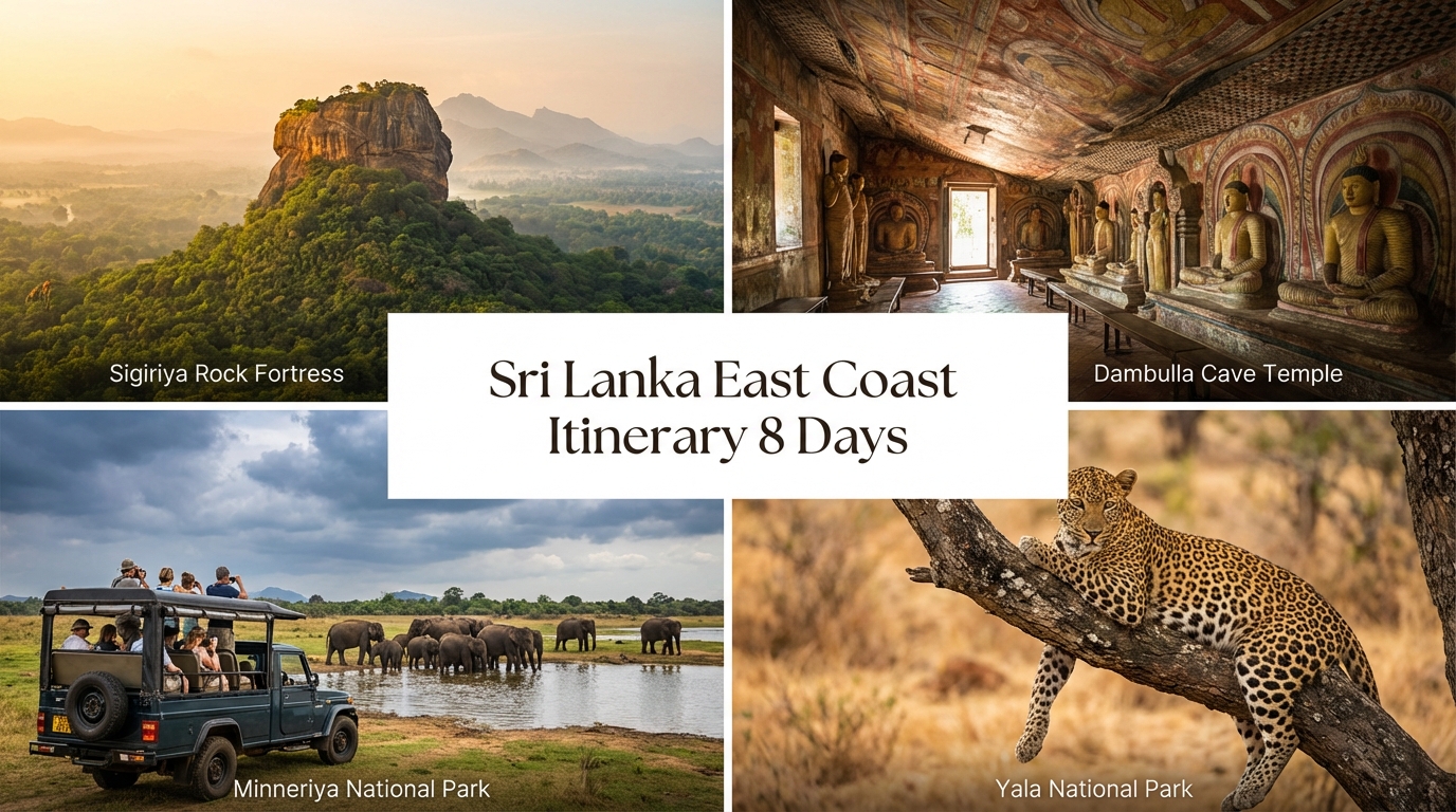 Sri Lanka East Coast Itinerary 8 Days